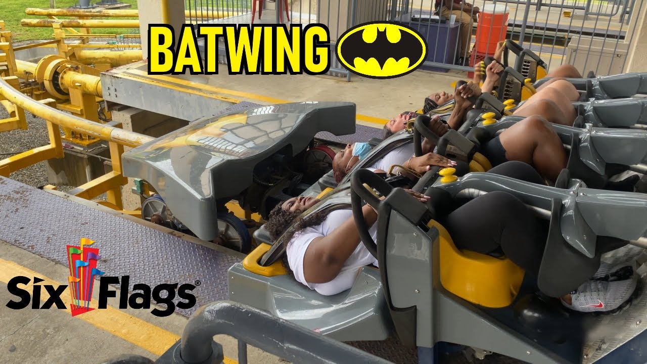 BATWING POV - Six Flags America Roller Coaster