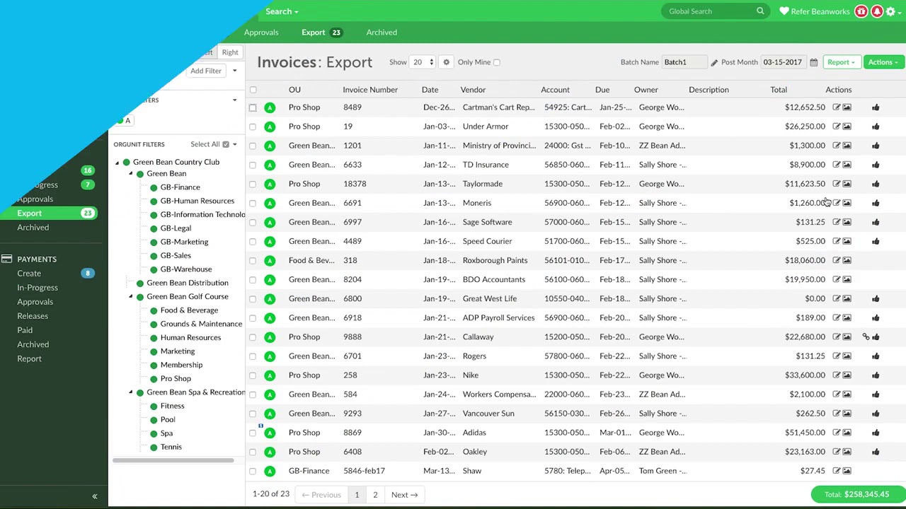 How to export invoices from Quadient AP by Beanworks to your ERP