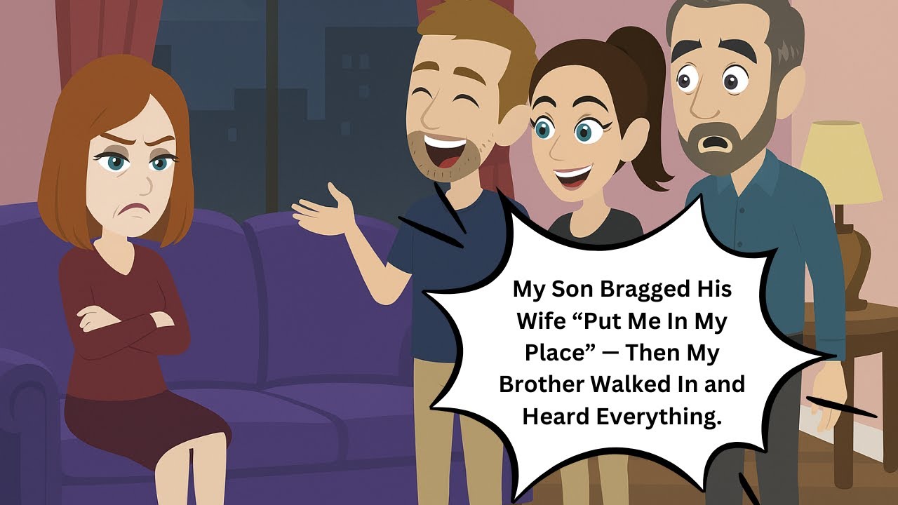 My Son Bragged His Wife “Put Me In My Place” — Then My Brother Walked In and Heard Everything.