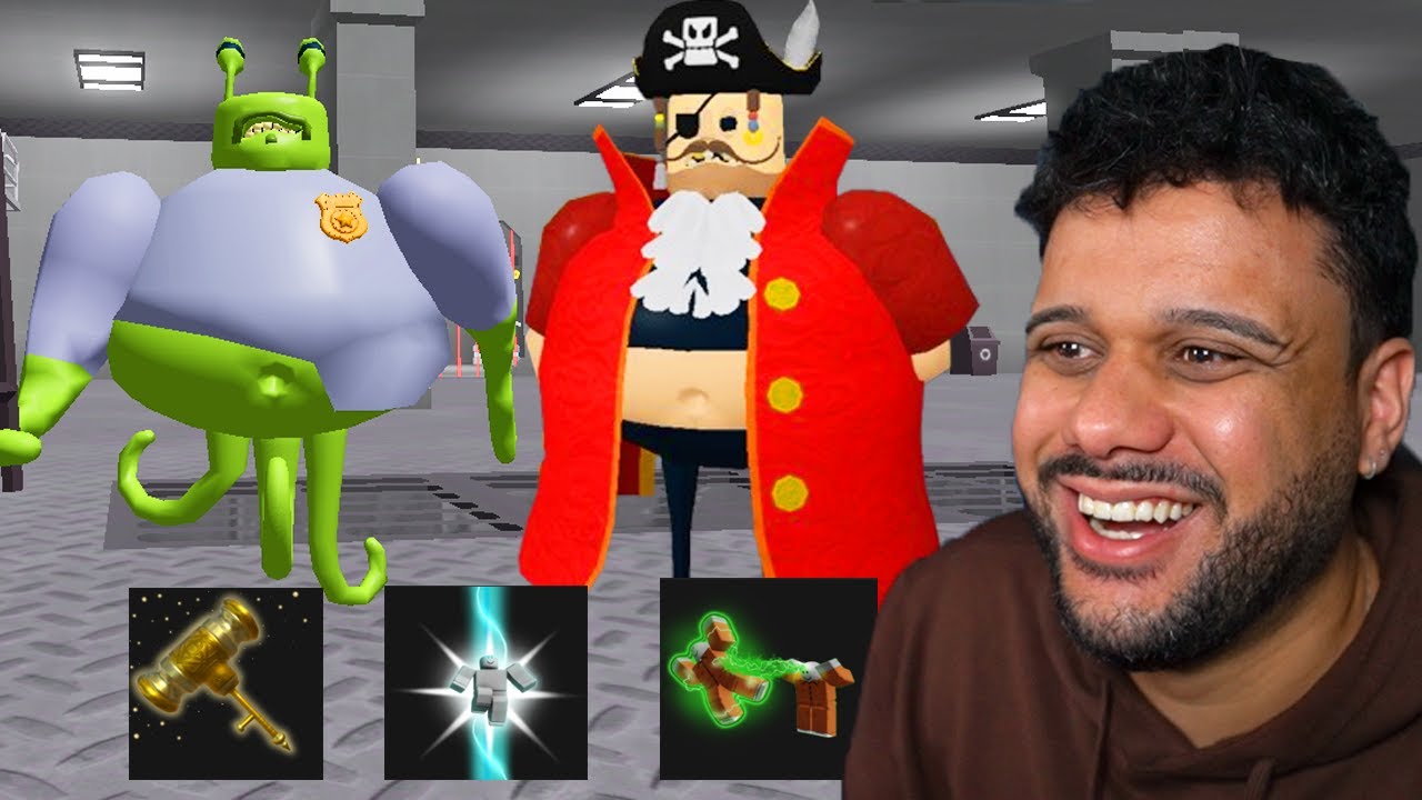 VIREI O BARRY PIRATA E USEI TODOS OS PODERES NA AREA 51 NO ROBLOX!