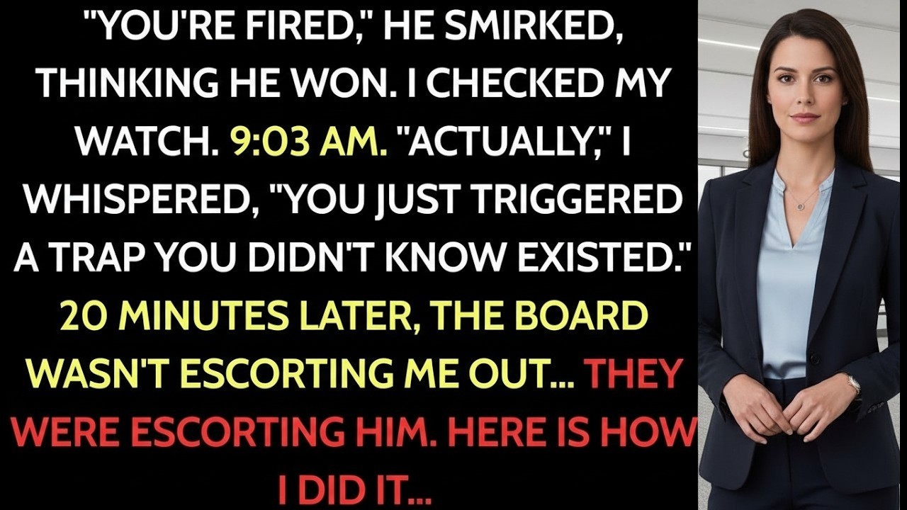 They Fired Me in the Boardroom—Twenty Minutes Later, the CEO Was Out.