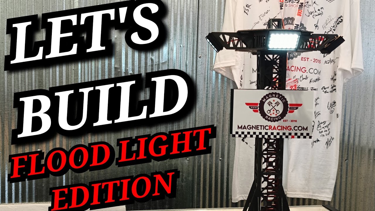 LETS BUILD: Magnetic Racing Flood Track light for your slot car track