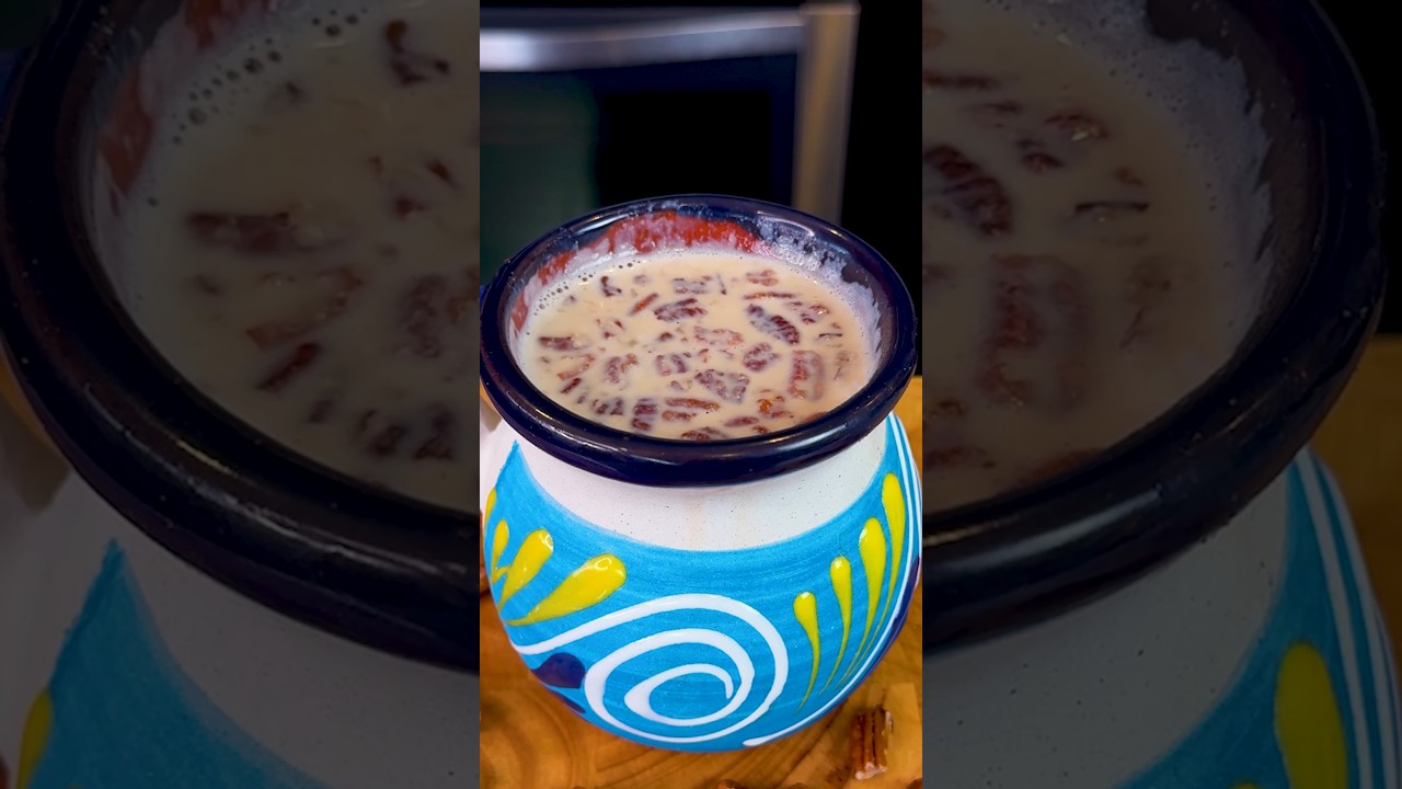 Te va a encantar esta receta cremosa de Atole de Nuez Mexicano #shorts