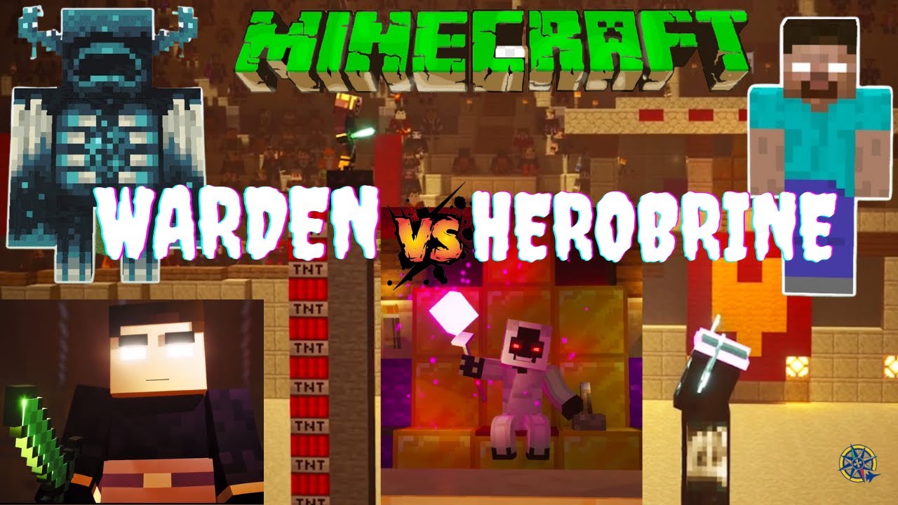 Minecraft Animation | Warden VS Herobrine | Compass JET ☀
