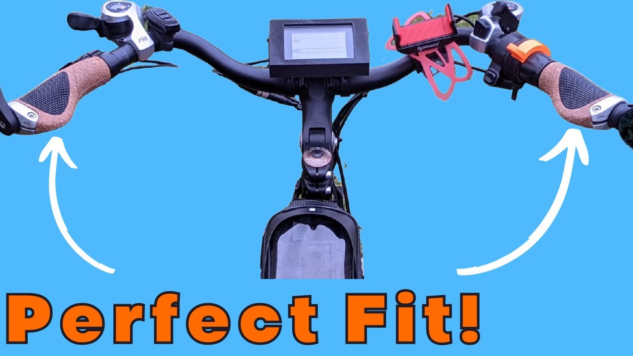 Upgraded Grips on Rad Power Bikes (Ergon) compatible with twist throttle