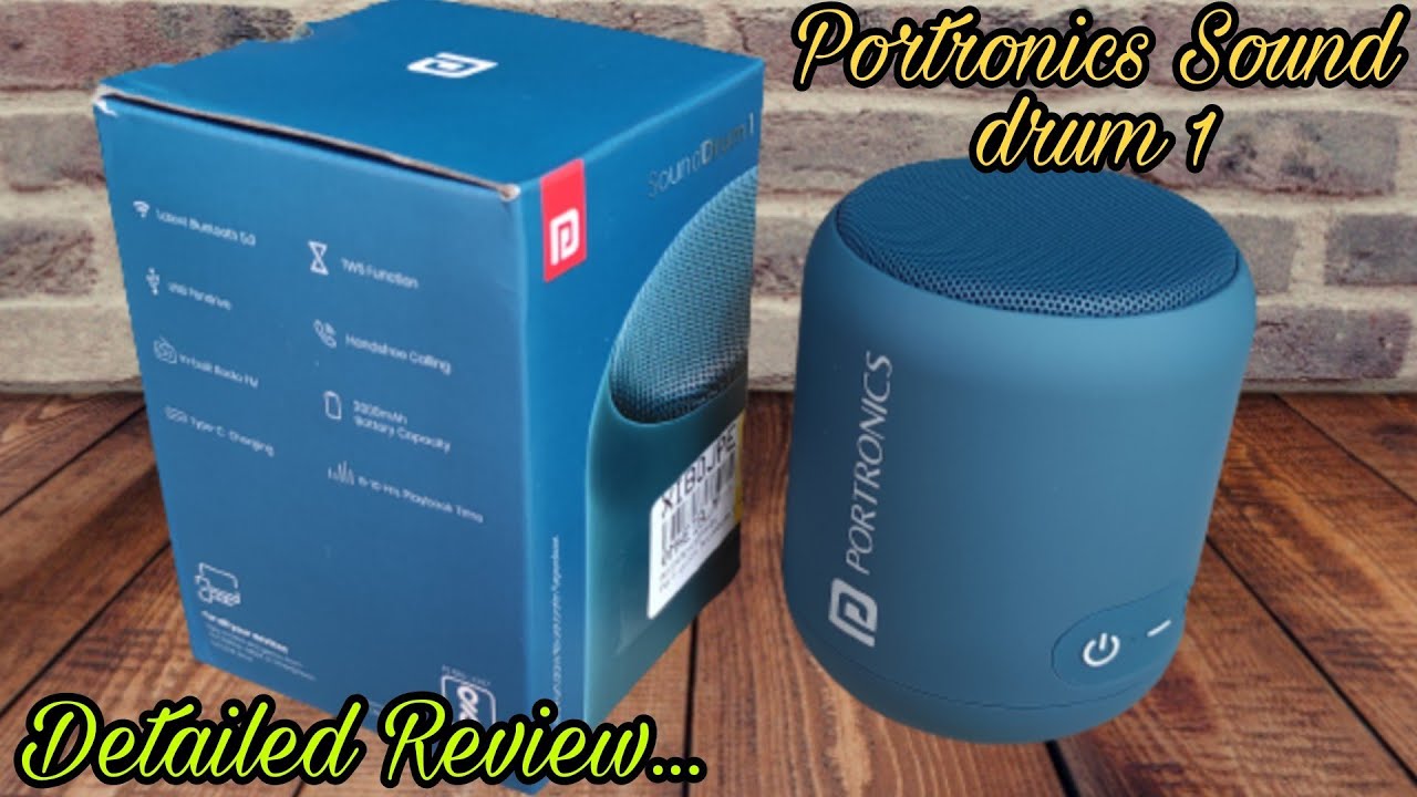 portronics sound drum 1 unboxing & review