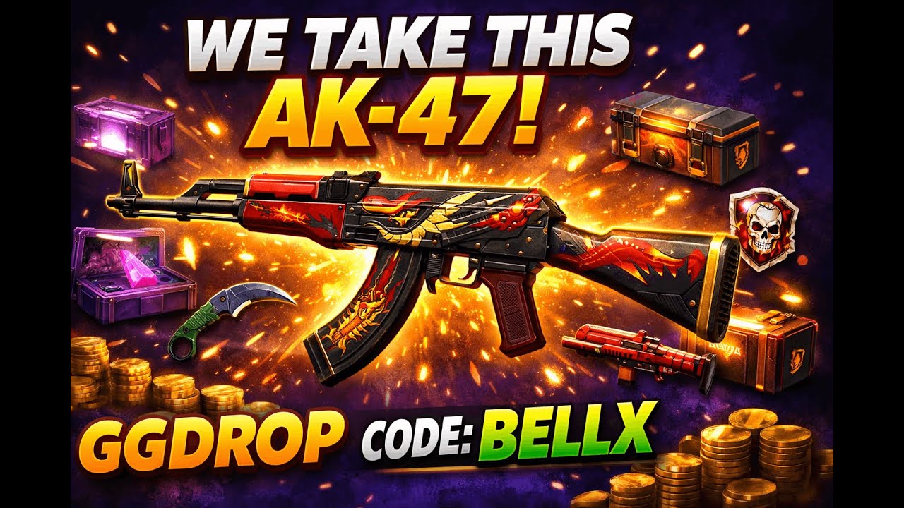 It's really nice, we take this AK-47! GGDROP CODE: BELLX