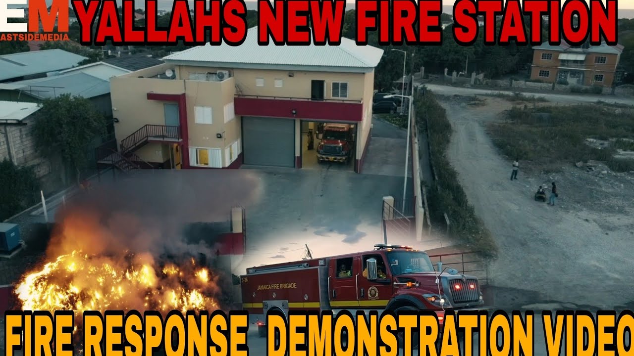 YALLAHS FIRE STATION FIRE RESPONSE VIDEO//ST.THOMAS// JAMAICA FIRE BRIGADE