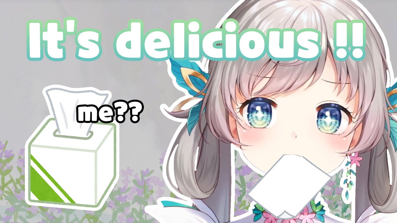 Rin likes to eat tissues? 【ENG sub】 【花風りん/Hanakaze Rin】