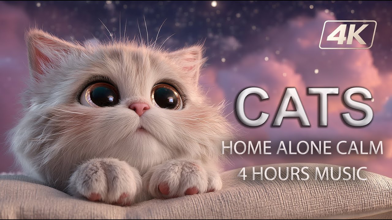 Trauma & Anxiety Relief Music for Rescue CATS  🐾 – Safe and Gentle 4 Hour Sound  🐾