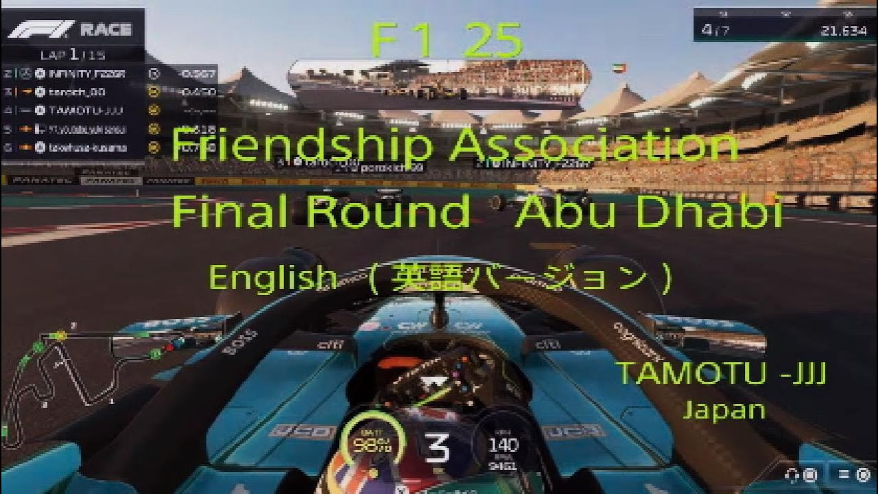 F 1  25  Abu Dhabi GP  English version