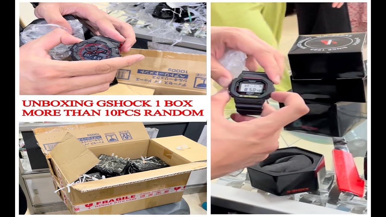 MASS UNBOXING CASIO GSHOCK SATU KARDUS APA YA ISI NYA? MORE THAN 10PCS RANDOM TYPE GSHOCK