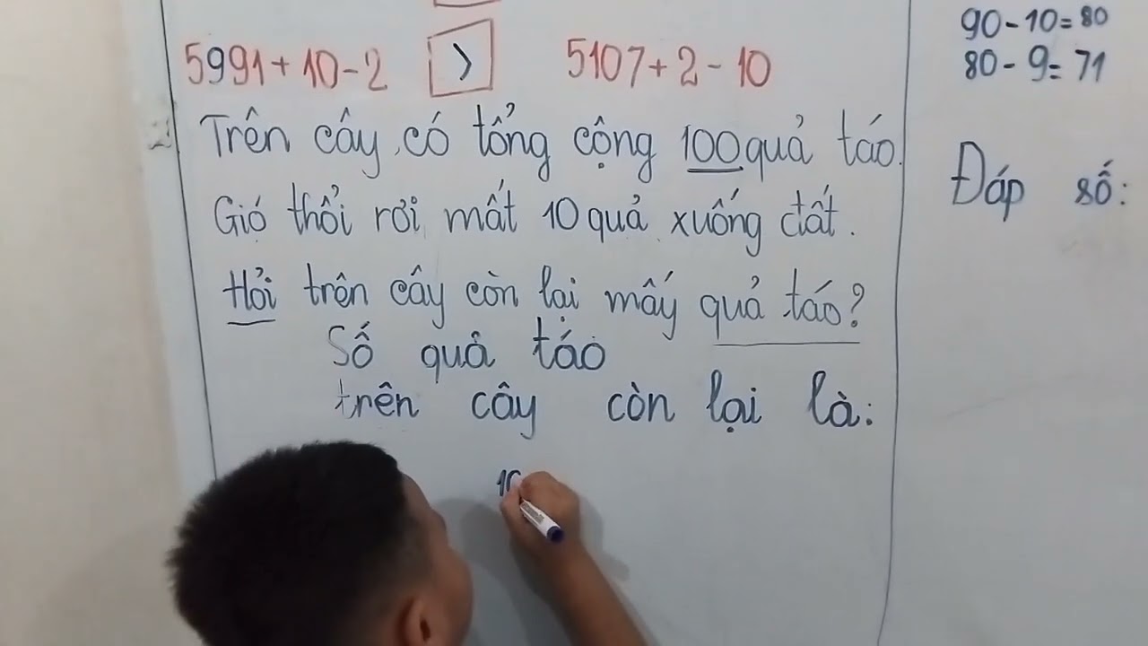 Ôn tập toán lớp 1 có lời văn❤️Henry 5 tuổi mẫu giáo lớp lá 5