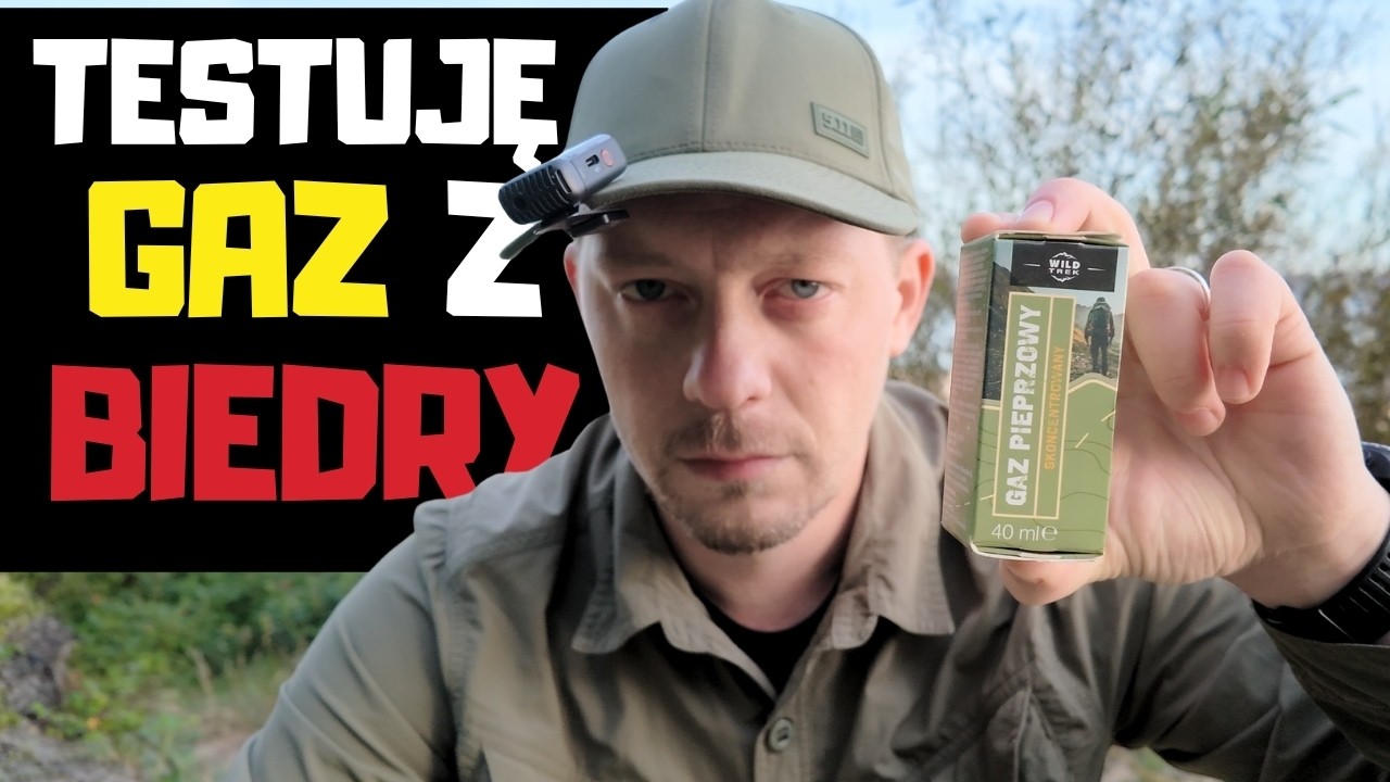 Instruktor survivalu testuje GAZ PIEPRZOWY Z BIEDRONKI