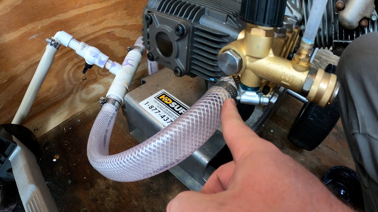 6- My Honda GX390 4 GPM 4000 PSI (Shaft Driven Pressure Washer) from an 80 Gallon Buffer Tank