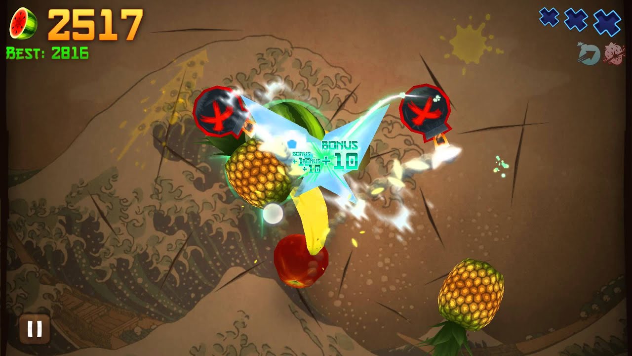 Fruit Ninja Classic Mode World Record: 5144