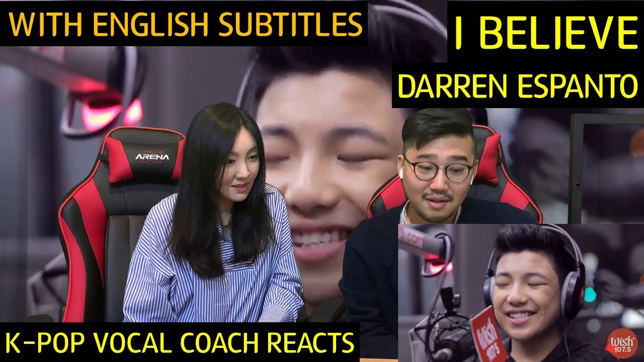 K-pop Vocal Coach reacts to Darren Espanto - I Believe