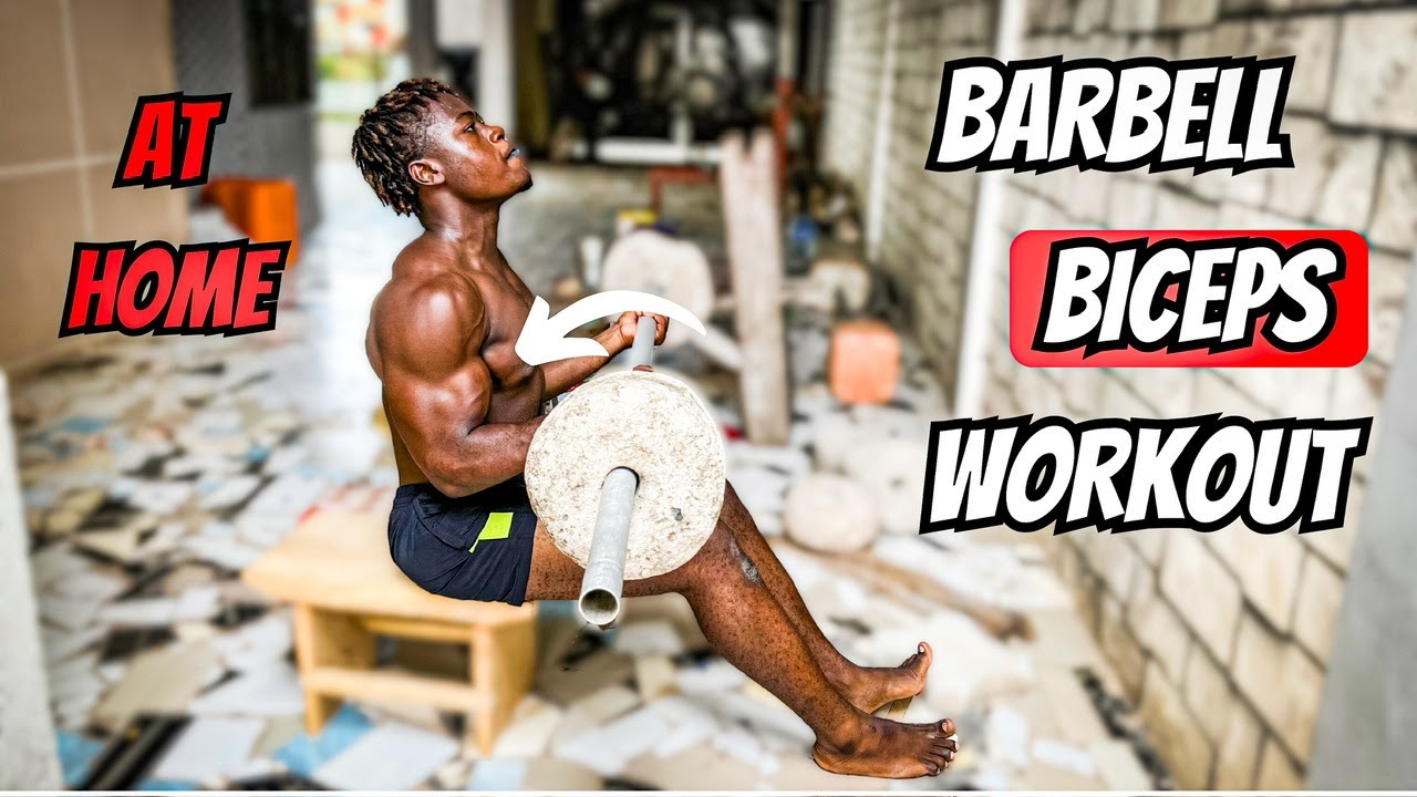How to grow your Biceps at home (BARBELL only)