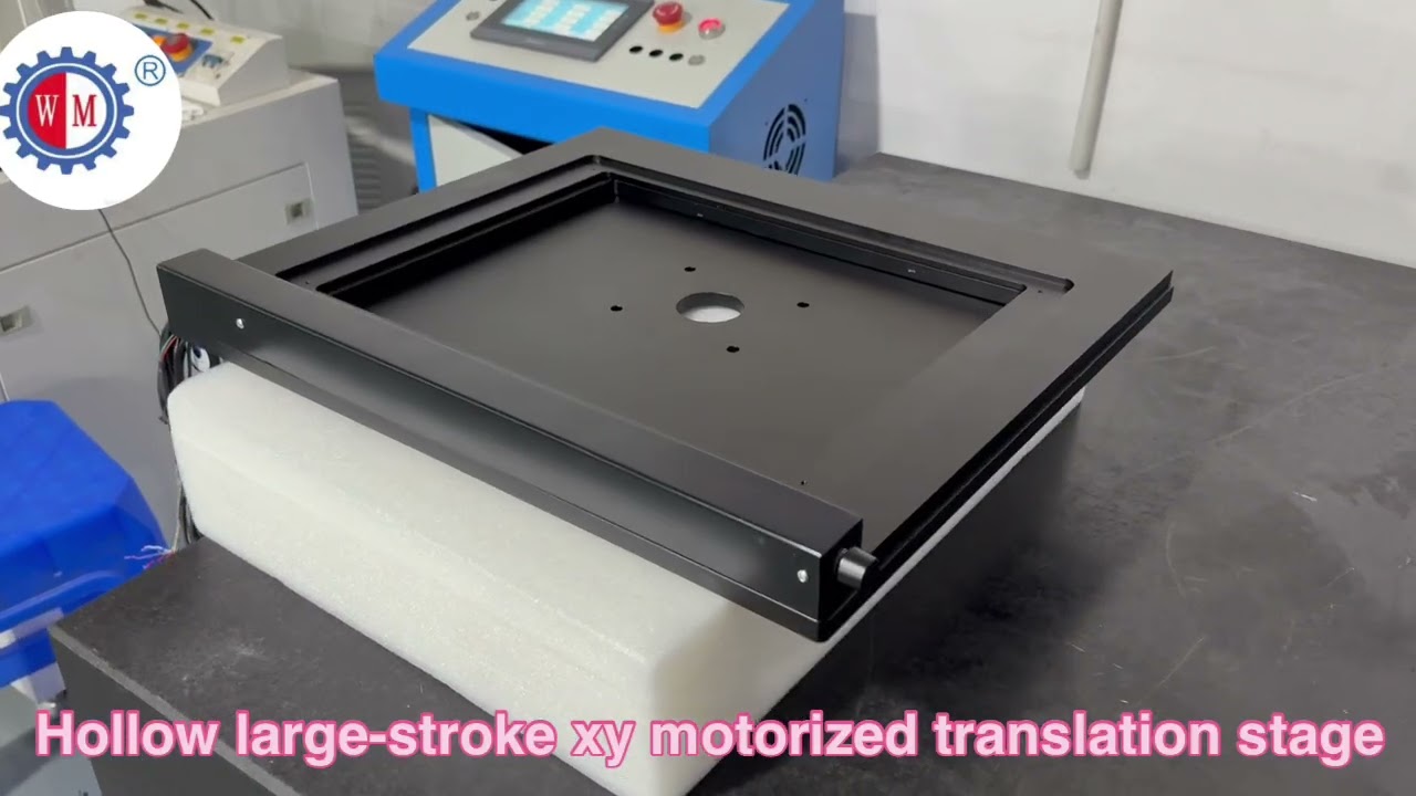 Hollow large-stroke xy motorized translation stage with multiple specifications #motorized #stage