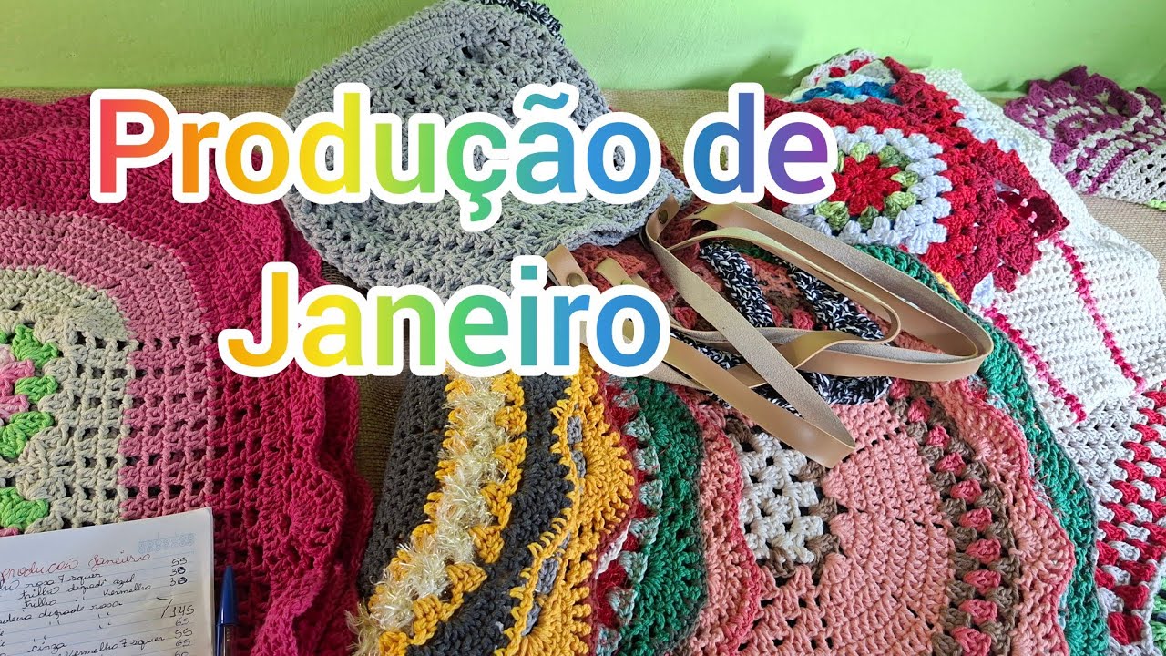 🌷💥💞produção de janeiro 2026🦋será que  fui produtiva #crochê #croche #crochê 