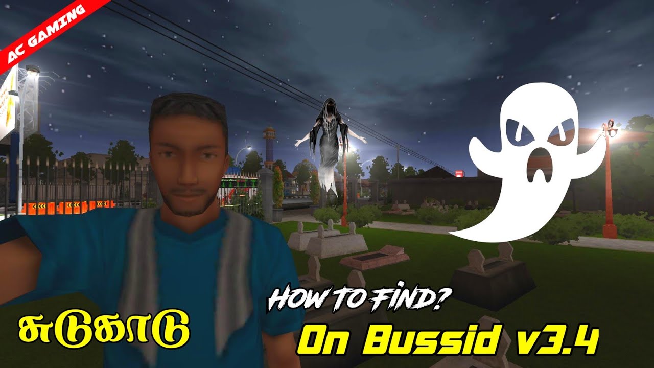 சுடுகாடு 😲 On Bussid | New Secret Place on Wonogiri 🥳 | How To Find? Grave yard | Bussid v3.5