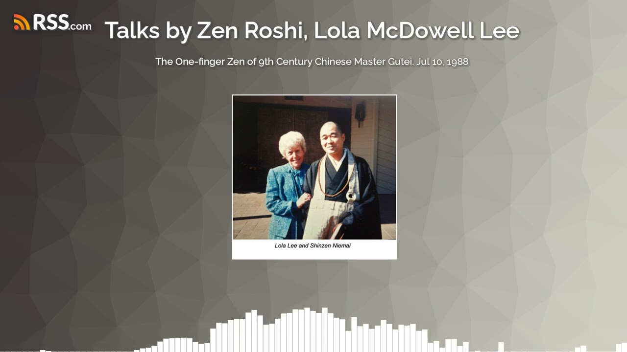 The One-finger Zen of 9th Century Chinese Master Gutei. Jul 10, 1988