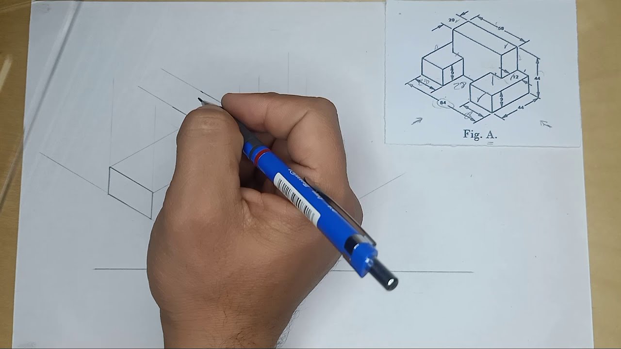 رسم المنظور الهندسي الأيزومترك (1)