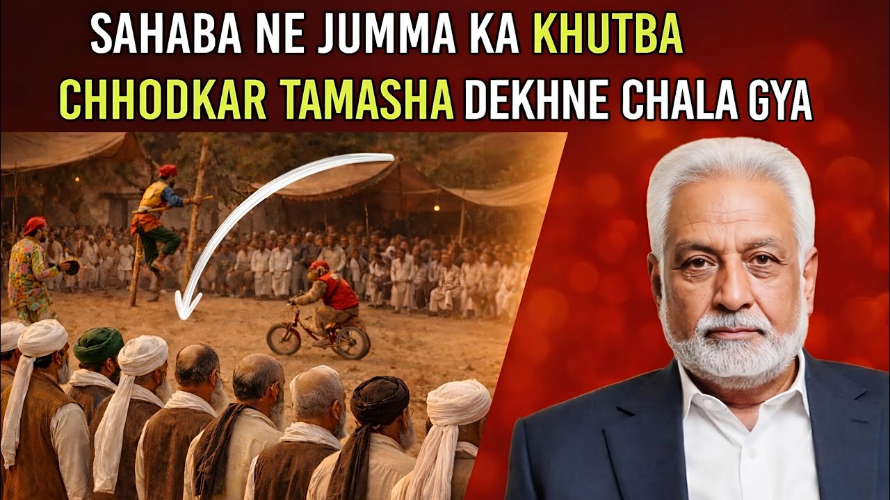 Sahaba Ne jumma ka khutba chhodkar Khel Tamasha dekhne Chala Gaya || Faheem Abbas
