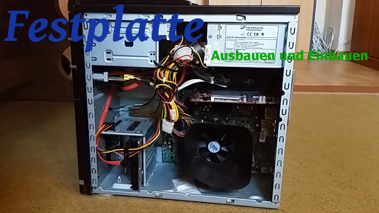 Die Festplatte am Computer ausbauen und einbauen [German/HD] | Guang Dai