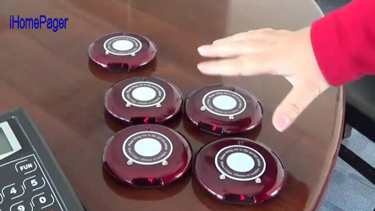 T180 R18  wireless coaster pager operation