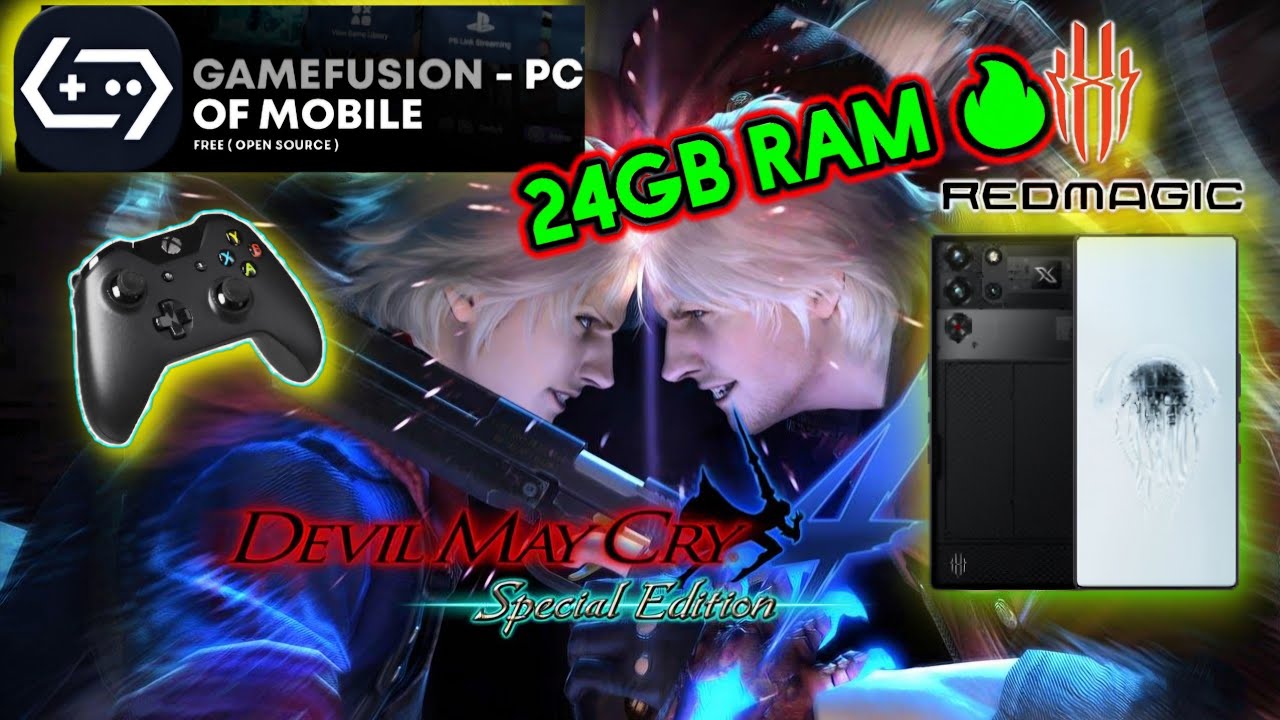 GameHub 𝑃𝐶 𝐸𝑚𝑢𝑙𝑎𝑡𝑜𝑟, ♨️RedMagic 10 Pro PLUS -24gb Ram🔥 (Devil May Cry 4 Special Edition)