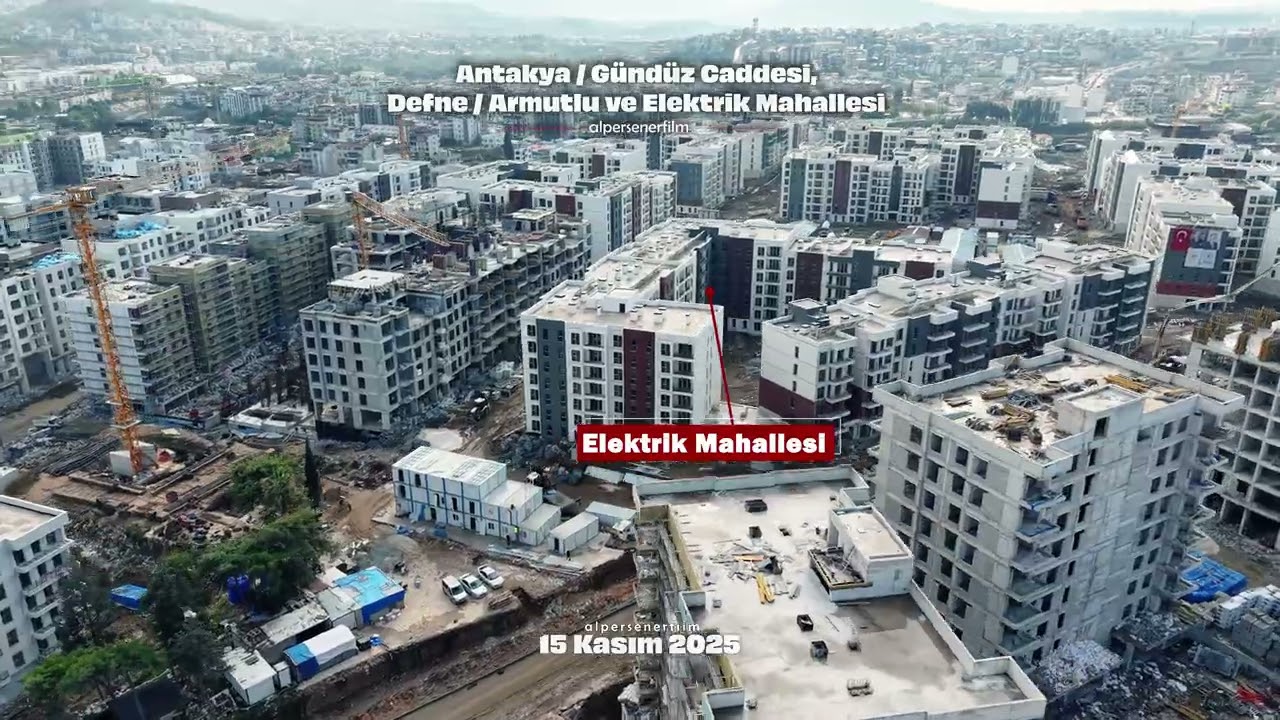 Antakya Cumhuriyet Meydanı, G&uuml;nd&uuml;z Caddesi, Defne, Armutlu ve Elektrik Mahallelesi