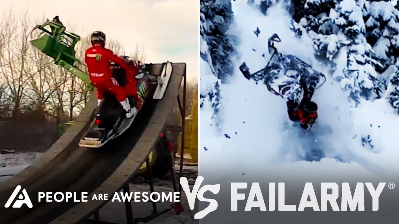 Extreme Snowmobiling Wins Vs. Fails & More! | People Are Awesome Vs. FailArmy
