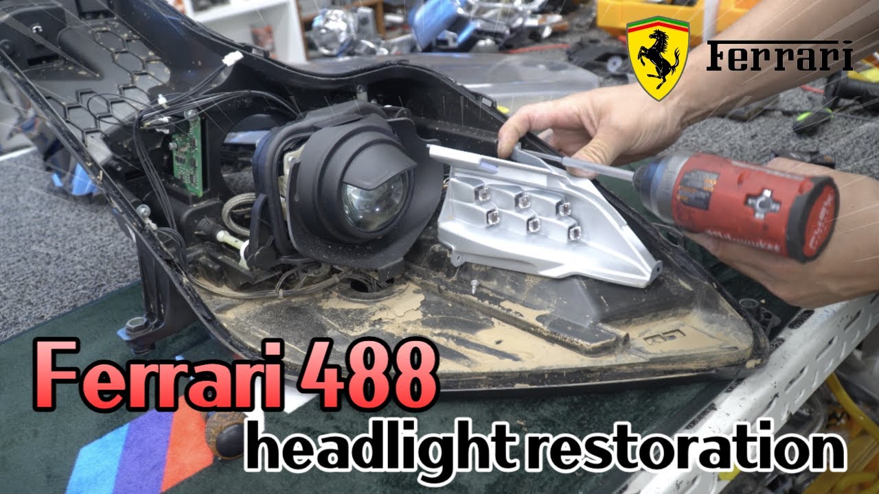 Ferrari 488 Headlight restore