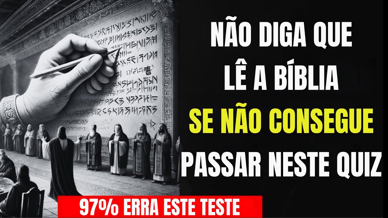 💀 Perguntas da Bíblia IMPOSSÍVEIS: Só 2% Acerta as 20 | Você TEM CORAGEM? 🔥😱