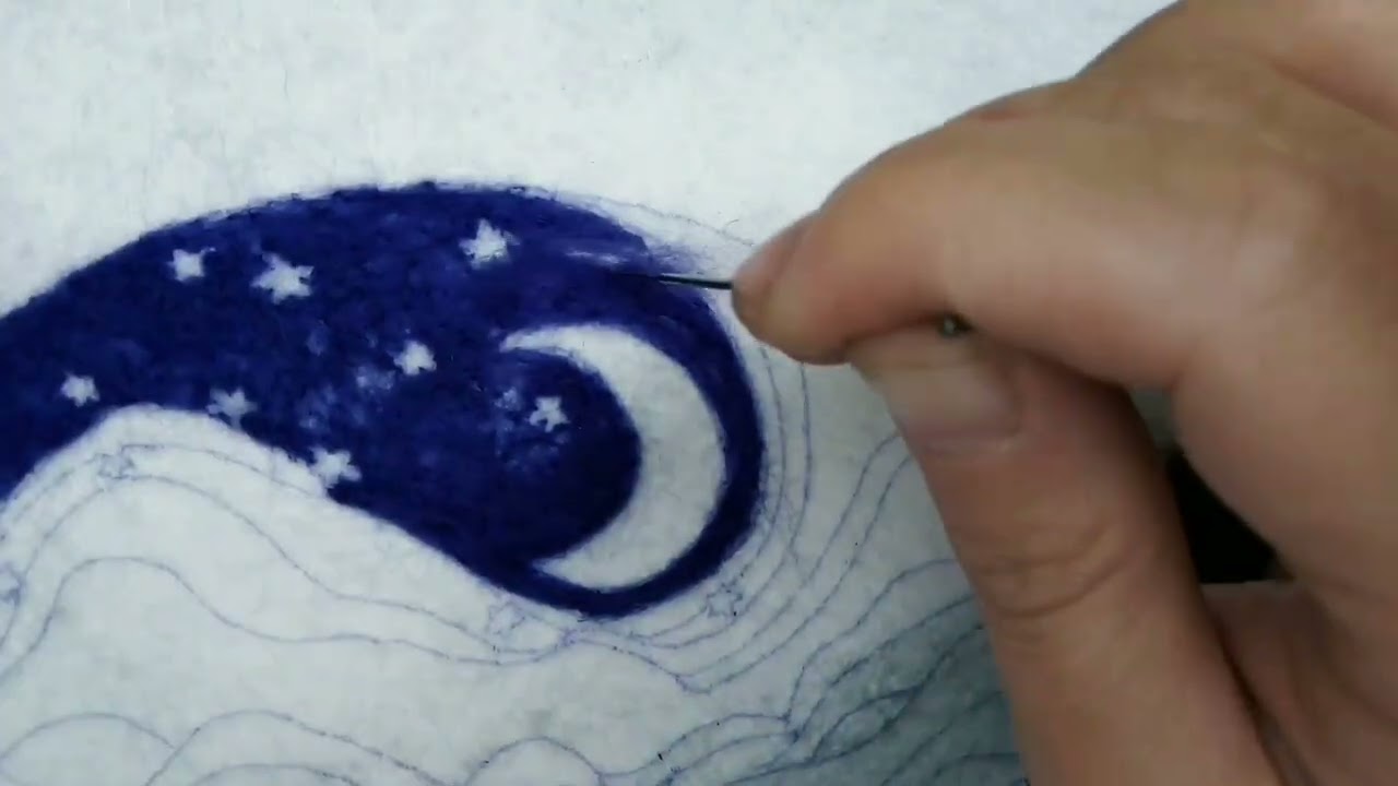 Universal Tutorial for Felt Painting羊毛毡画通用教学