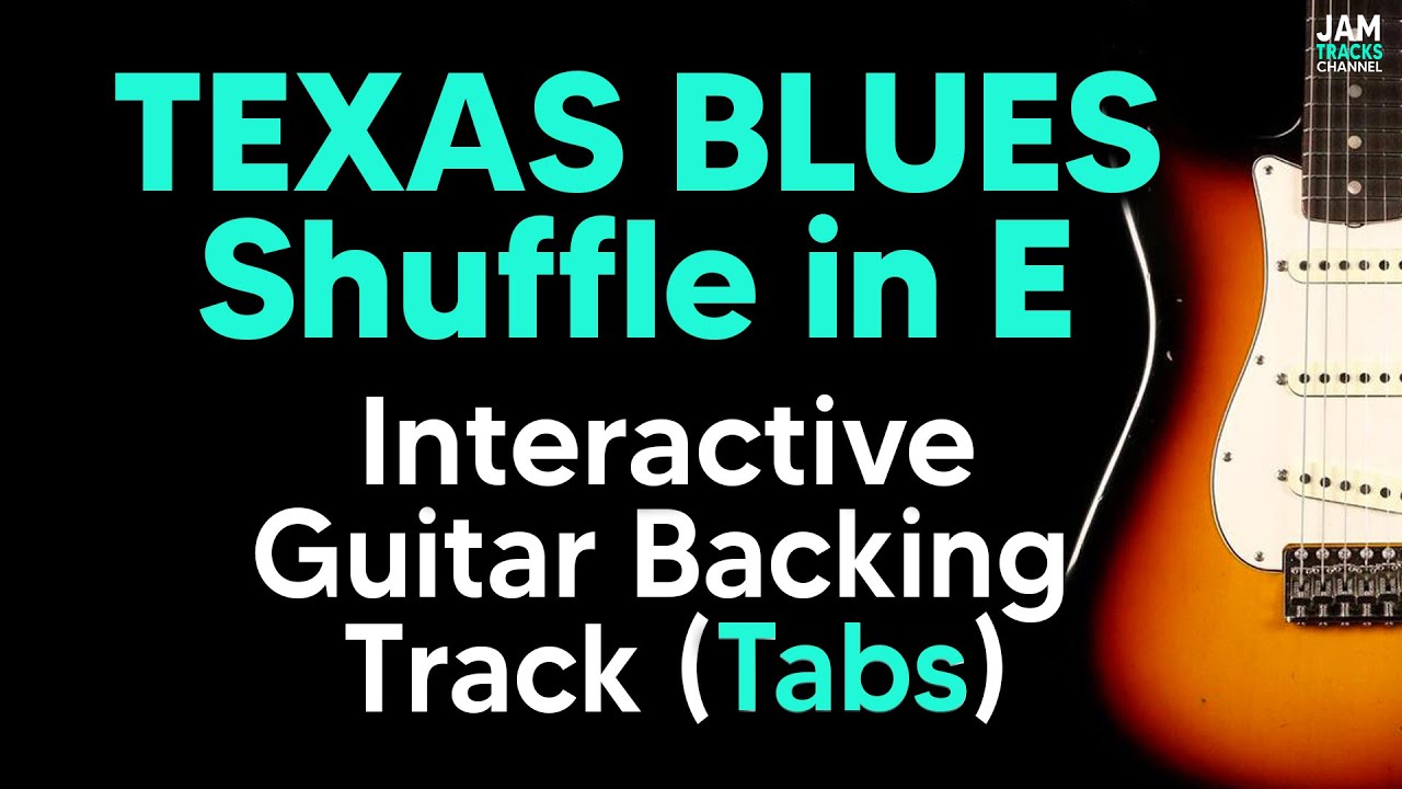 Texas Blues Shuffle Guitar Backing Track in E I Jam With Me #2
