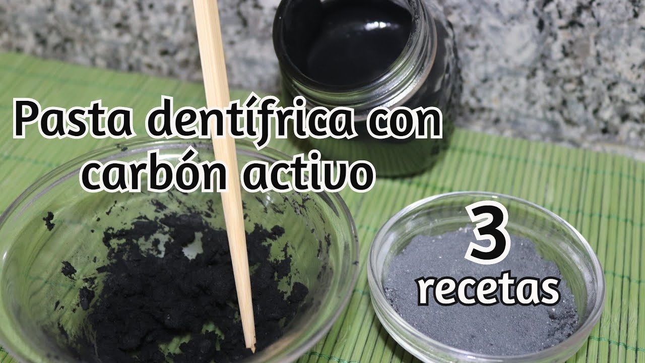 Hacer PASTA de DIENTES con CARBÓN ACTIVADO(3 recetas) Cosmética natural /Activate carbon/toothpaste