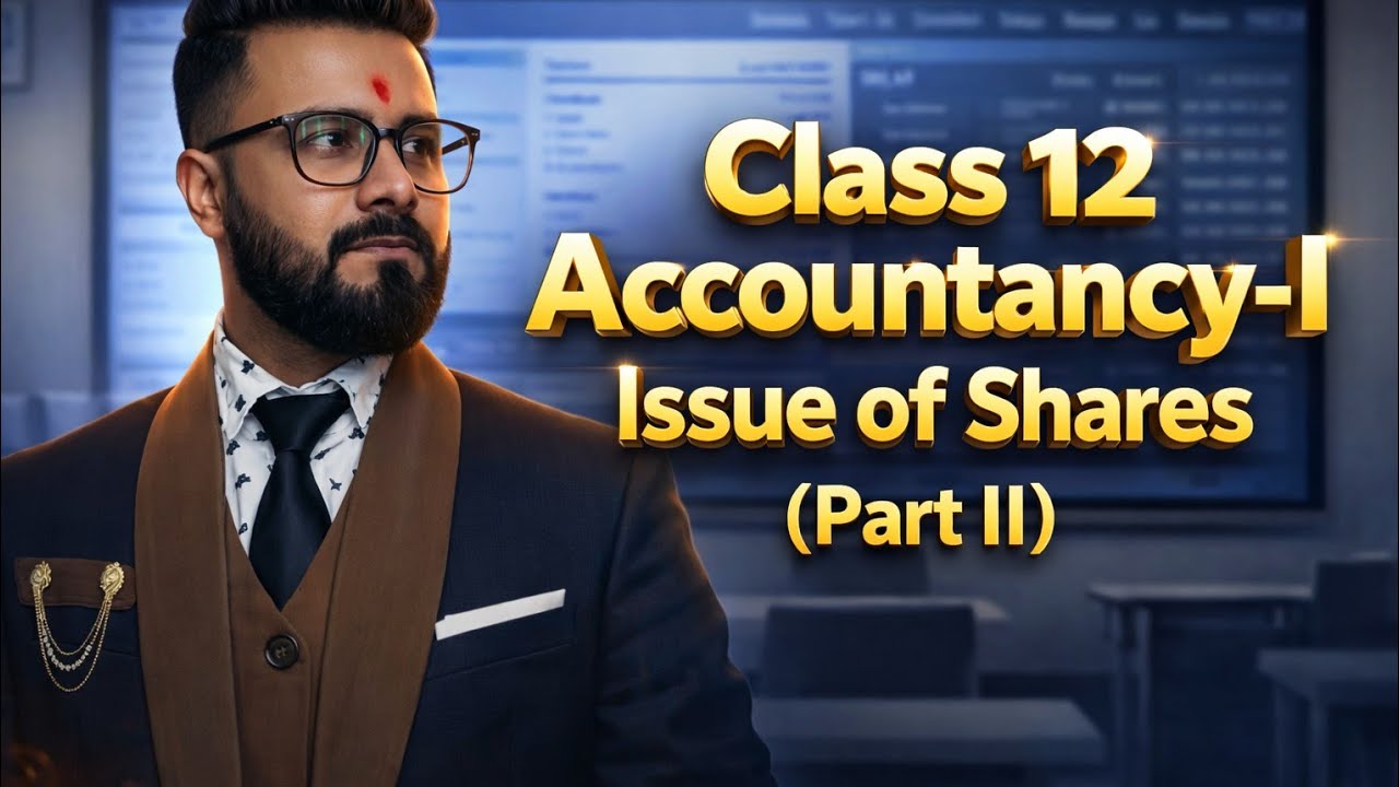 Class 12 accounts...Issue of share for cash part II