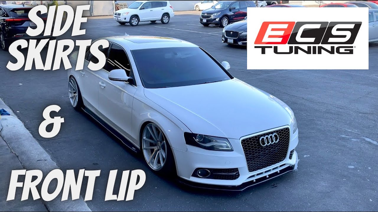 NEW ECS TUNING SIDE SKIRTS & FRONT LIP REVIEW!! + QUICK WASH!!