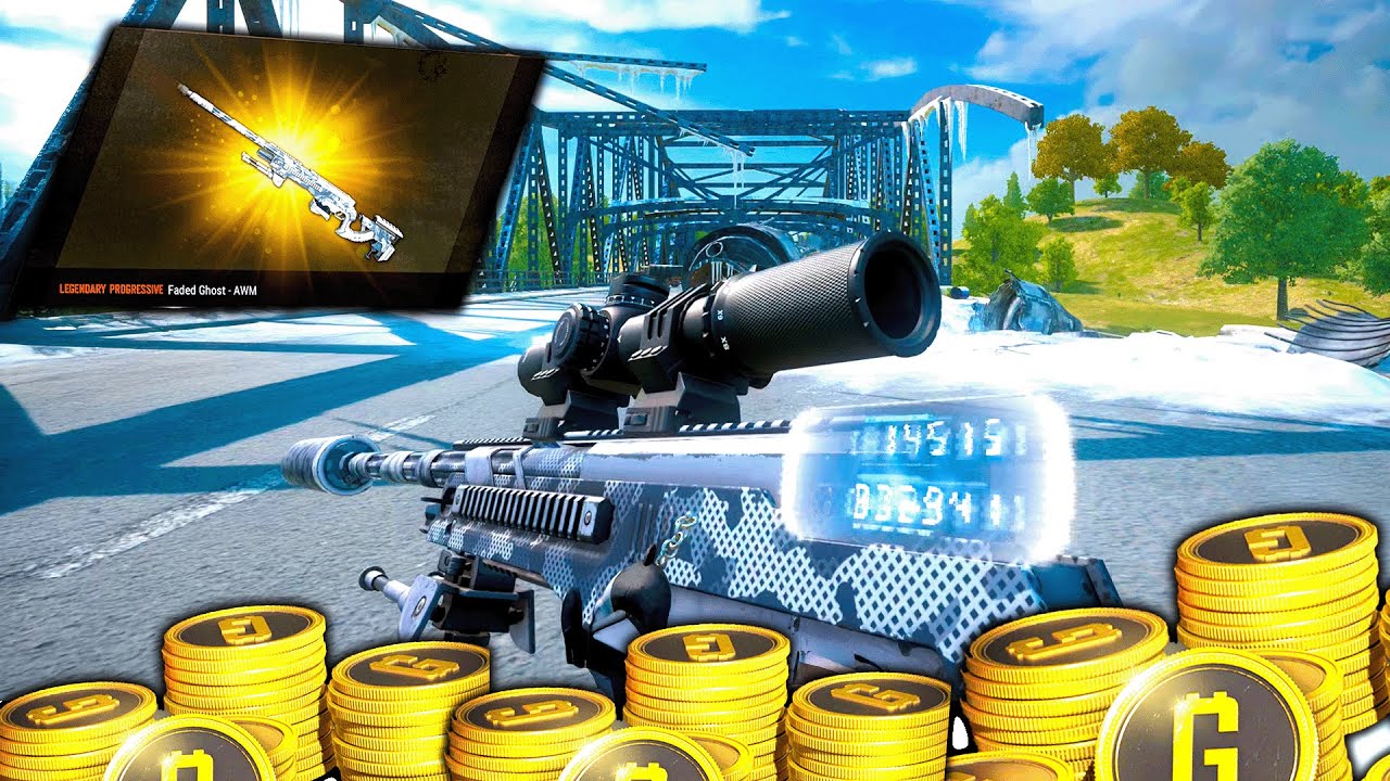Открытие ящика с контрабандой PUBG Progressive AWM — тактический снайперский скин