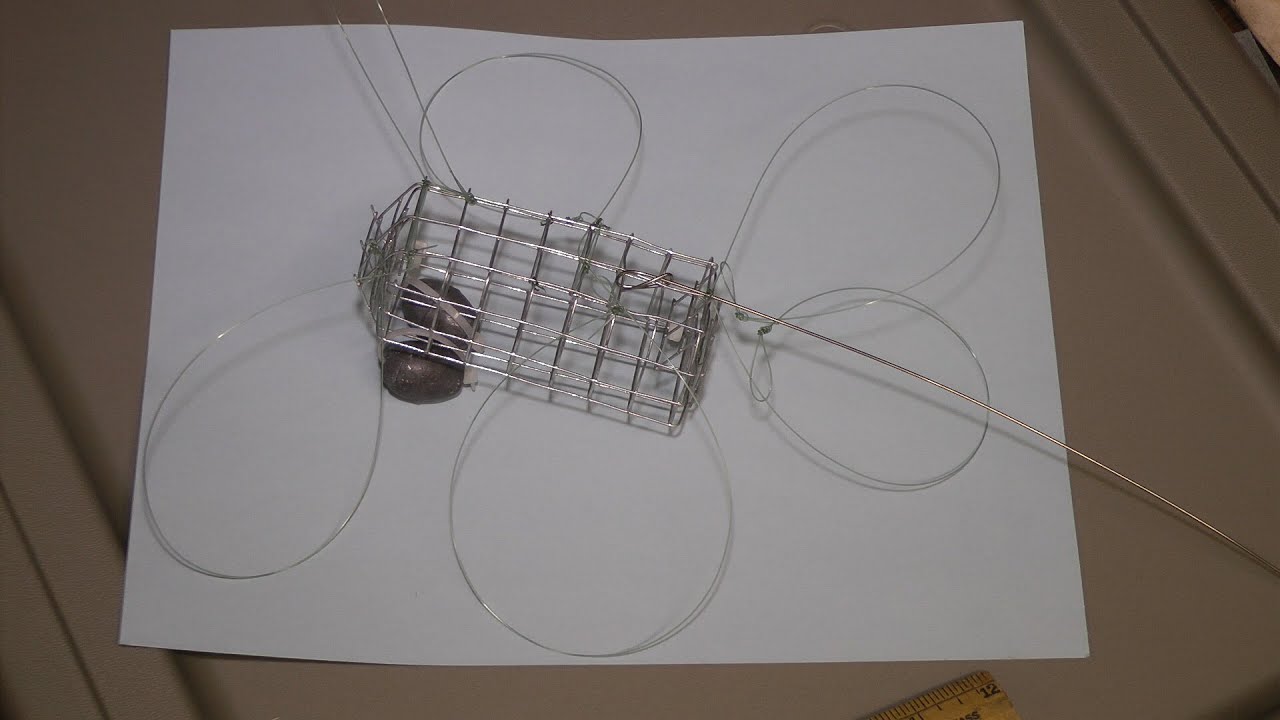 Best Ever Blue Crab Trap Snare rig for surf or pier by WillCFish Tips and Tricks.