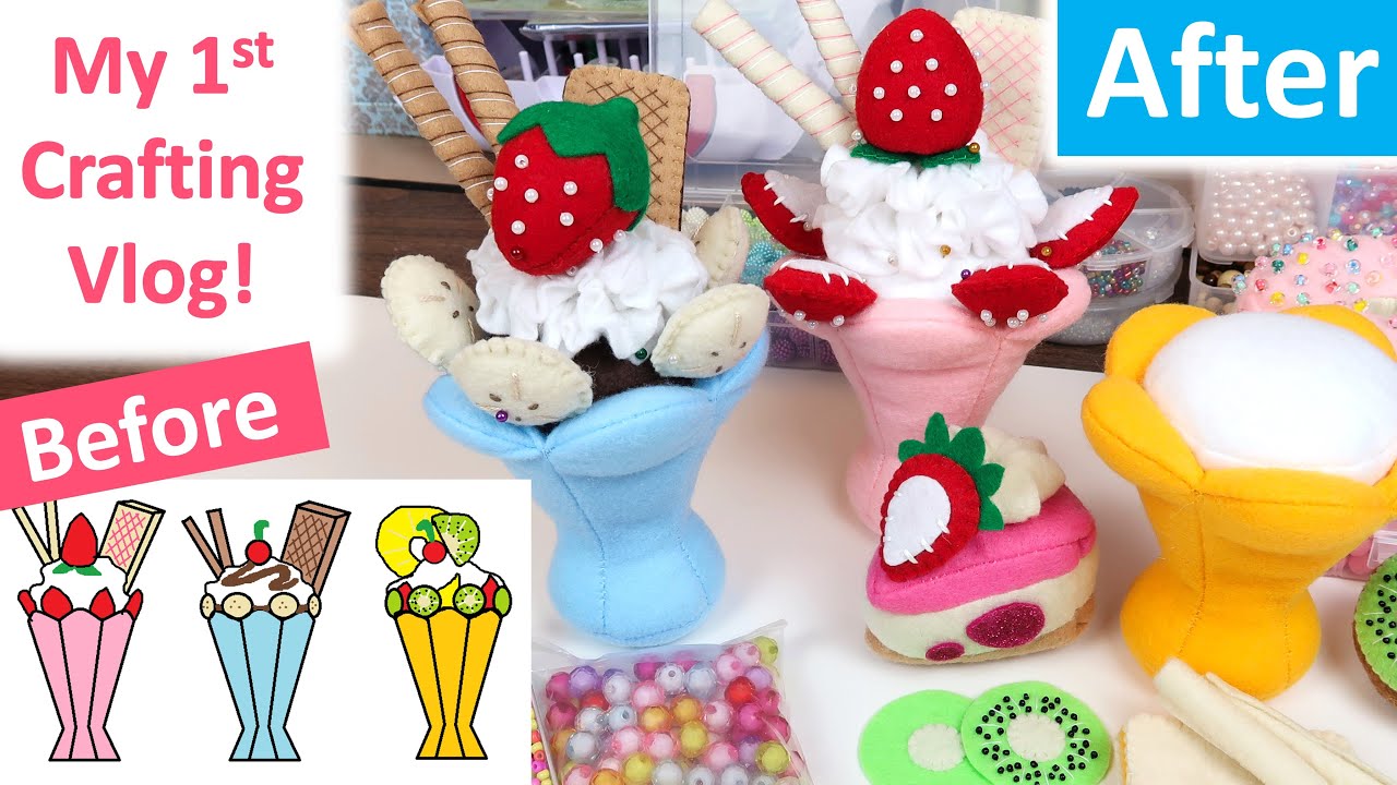 Tips & Tricks for Making Felt Plushies! 🍓 | Sewing for Beginners | Michaels and Walmart Haul 😊💕