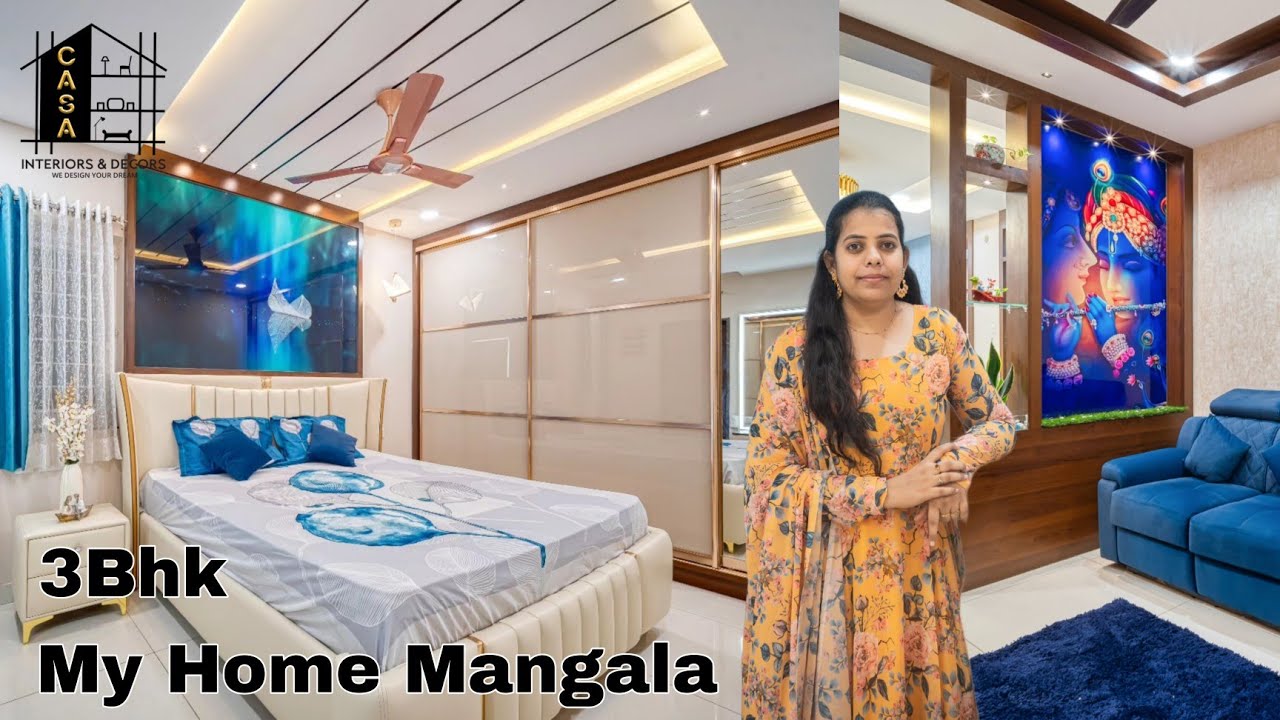 Lavish 3Bhk Full Home Interiors | West facing  | My Home Mangala | Kondapur | CASA