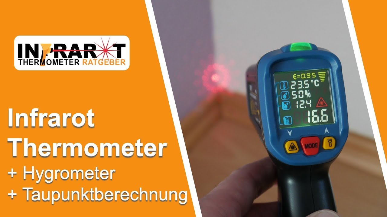 Luftfeuchtigkeit und Taupunktmessung mit Infrarot Thermometer | THZY PM6530D
