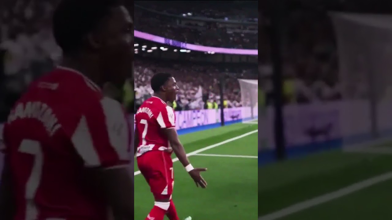 Largie Ramazani acrobatic celebration goal vs Real Madrid football soccer #shorts