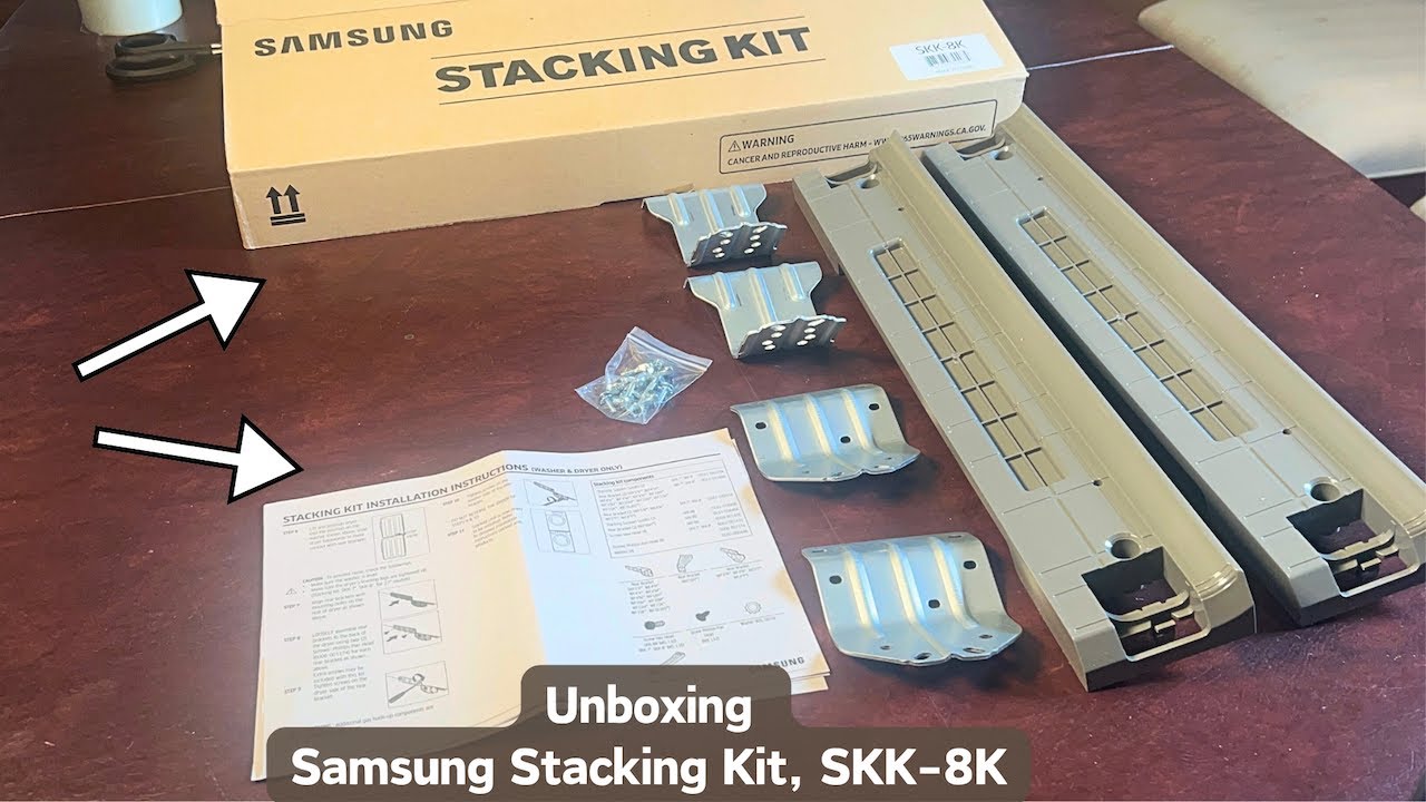 Samsung's 27&rdquo; Washer Dryer Stacking Kit Unboxing