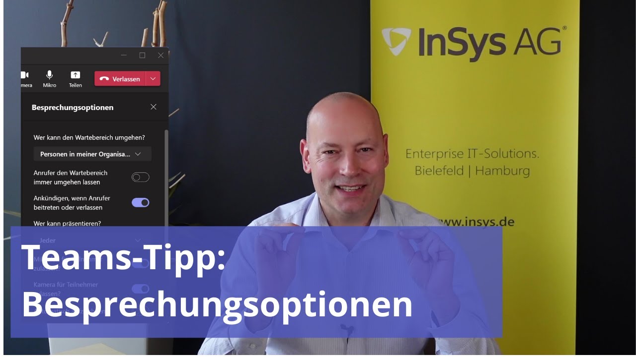TEAMS-Tipp: Besprechungsoptionen und Rollen in Teams-Meetings optimal nutzen