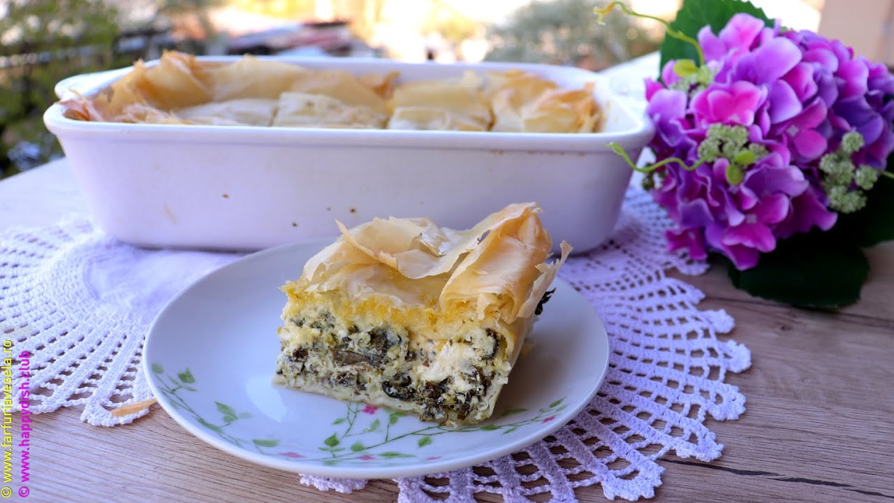 Placinta cu spanac (spanakopita) | Farfuria vesela