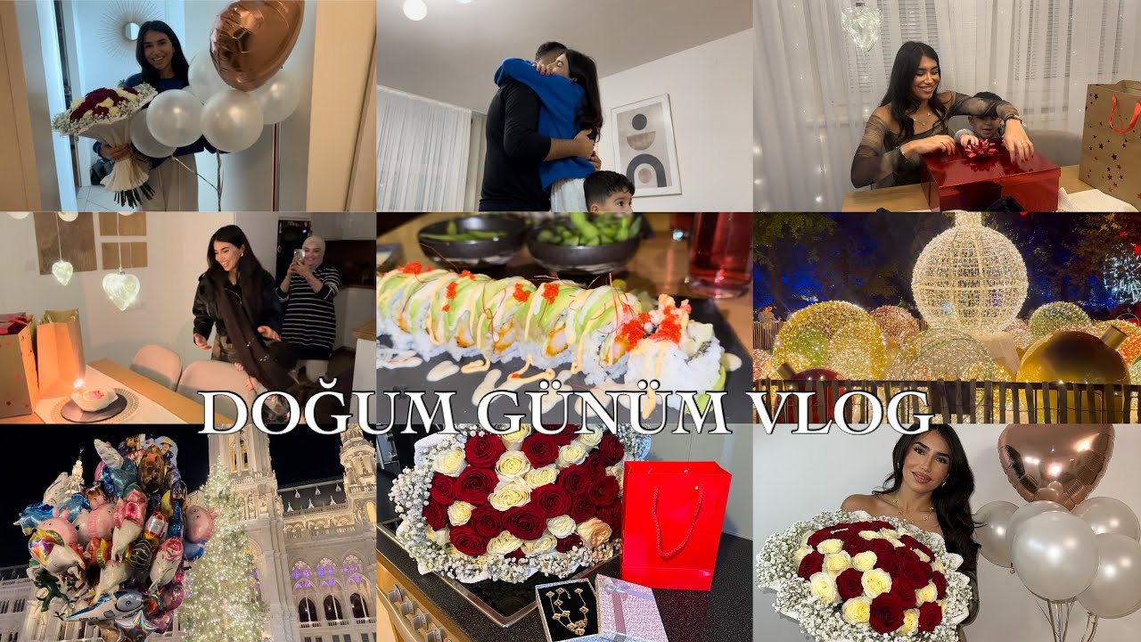 DOĞUM GÜNÜM, ŞAŞIRTAN SÜRPRİZLER, GELEN HEDİYELER, ALTIN SET, NOEL PAZARI🎄 - VLOG